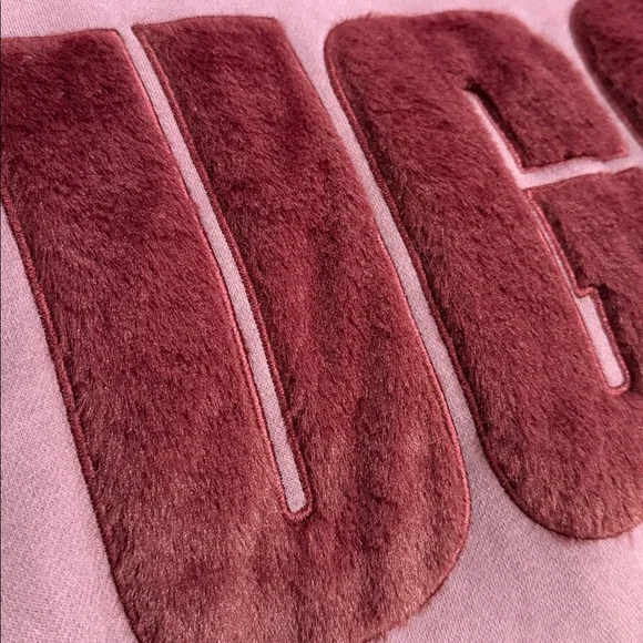 UGG Rey fluffy logo hoodie XL - Picture 9 of 9
